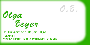 olga beyer business card